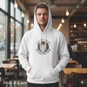 Sudadera con capucha personalizada elegante con te