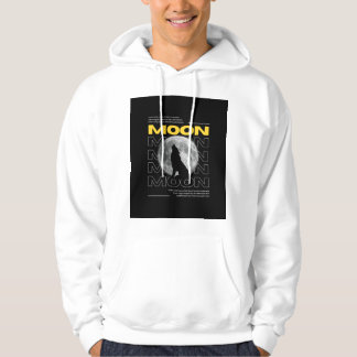 Sudadera con capucha personalizada Lone Wolf Moonl