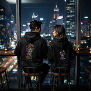 Sudadera con Capucha Personalizada Mujer Neon Góti