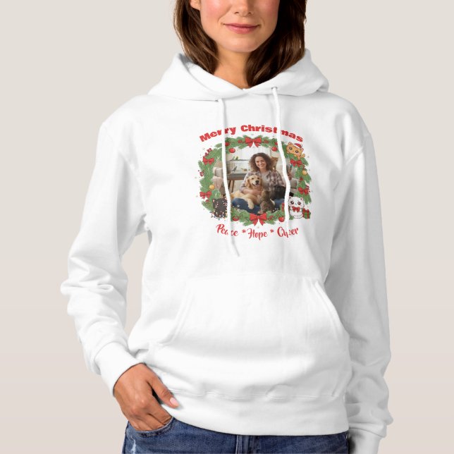 Sudadera con capucha personalizada para amantes de (Anverso)