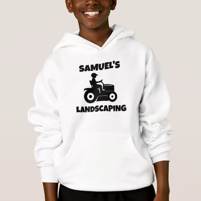 Sudadera con capucha personalizada para niños cort (Anverso)