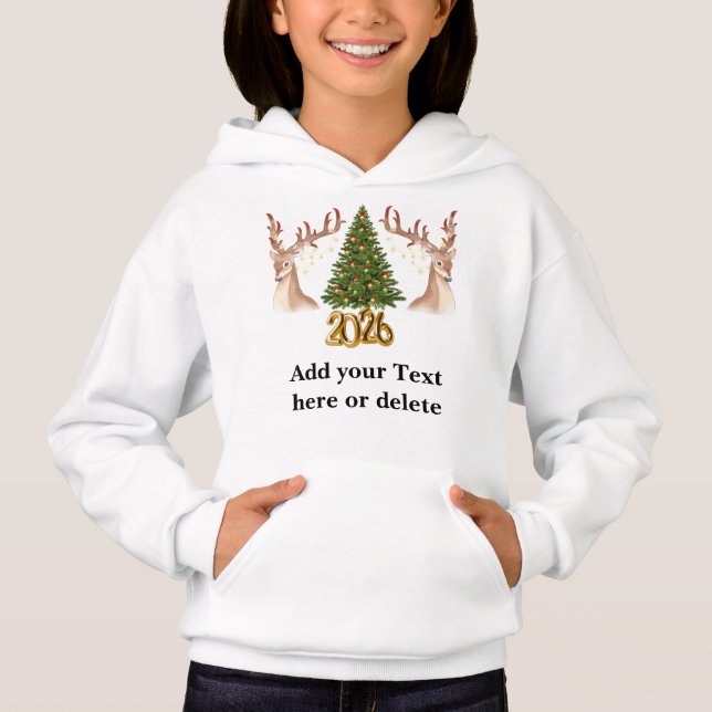 Sudadera con capucha personalizada para niños Navi (Anverso)