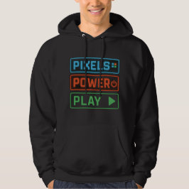 Sudadera con capucha Pixels Power Play – Sudadera 