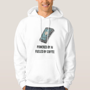 Sudadera con capucha Powered By AI Fueled By Coffe