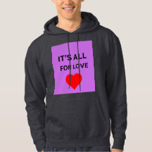 Sudadera con capucha premium todo por amor