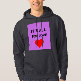 Sudadera con capucha premium todo por amor