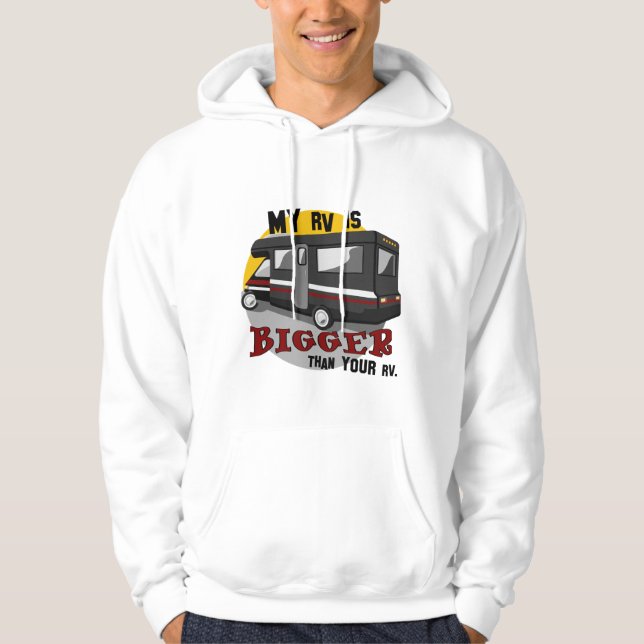 Sudadera con capucha que acampa divertida de rv (Anverso)