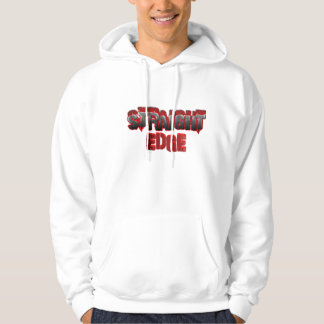 Sudadera con capucha recta del borde