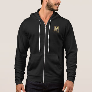 Sudadera con capucha relampagada paño grueso y