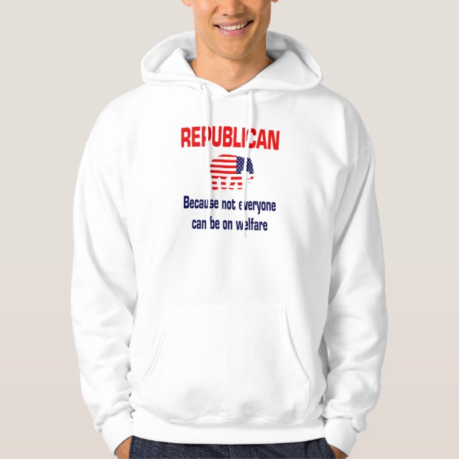 Sudadera con capucha republicana divertida del (Anverso)