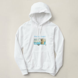 Sudadera con capucha retra del remolque de
