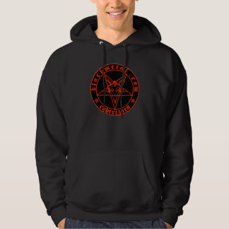 Sudadera con capucha roja de Baphomet