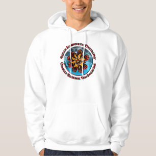 Sudadera con capucha roja del adulto del glaciar