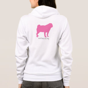 Sudadera con capucha rosada del barro amasado del