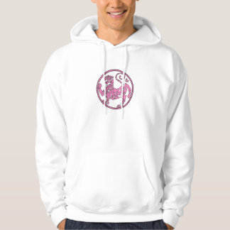 Sudadera con capucha rosada del tigre