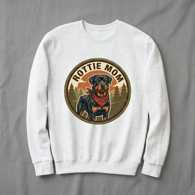 Sudadera con capucha Rottie Mom Rottweiler Perro M (Subido por el creador)