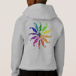 Sudadera con capucha - Rueda de colores con nombre