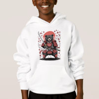 Sudadera con capucha Samurai Bear Kids