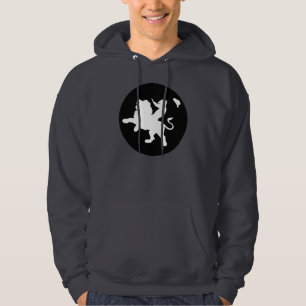 Sudadera con capucha sana del pueblo fantasma B&W