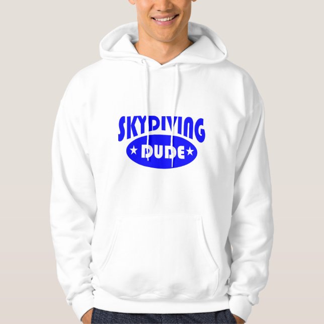 Sudadera con capucha skydive para hombre (Anverso)