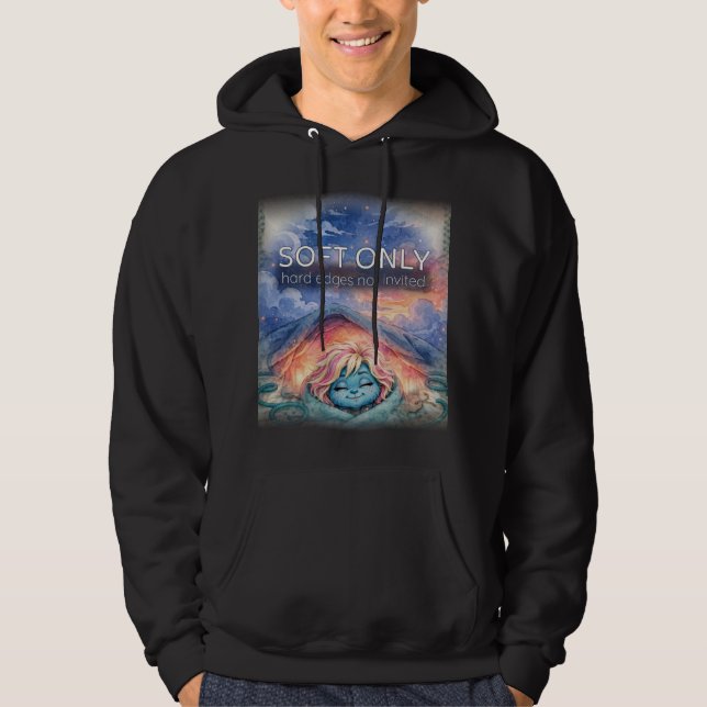 Sudadera con capucha Soft Only — Sensory First (Anverso)