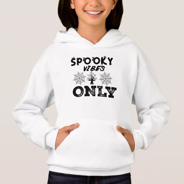 Sudadera con capucha Spooky Vibes Only-67293 (Anverso)