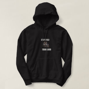 Sudadera con capucha Stay Wild Train Hard Wolf Fit