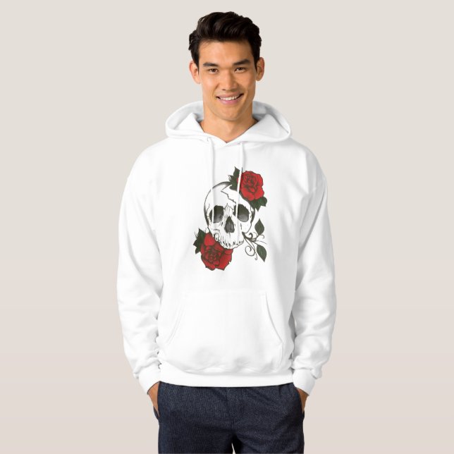 sudadera con capucha subió cráneo (Anverso completo)