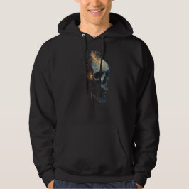 Sudadera con capucha Tech Noir Abstracta de Cráneo
