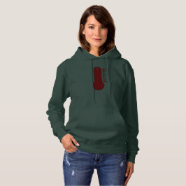 Sudadera con capucha Termómetro de Estrés para Muj