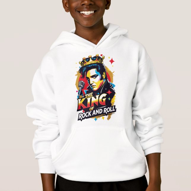 Sudadera con capucha The King of Rock and Roll (Anverso)