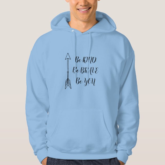 Sudadera con capucha tipografía para hombres (Anverso)