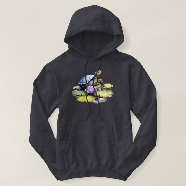 Sudadera con capucha tortuga (Diseño del anverso)