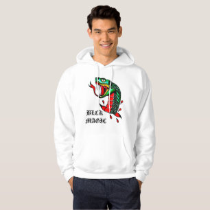 Sudadera con capucha tradicional blanca de la