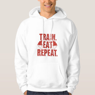 Sudadera con capucha Train Eat Repeat – Sudadera c