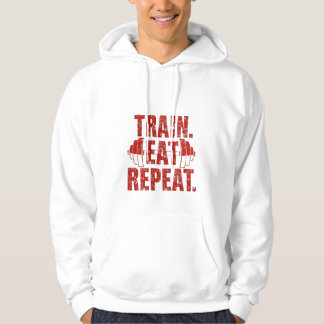 Sudadera con capucha Train Eat Repeat – Sudadera c