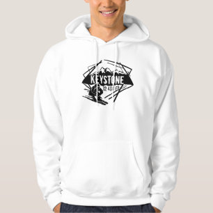 Sudadera con capucha trapezoidal del logotipo de