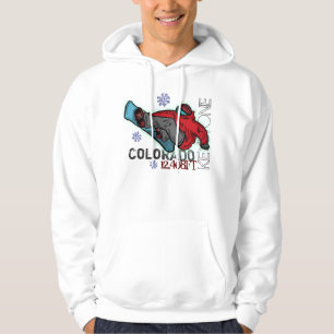 Sudadera con capucha trapezoidal del snowboarder