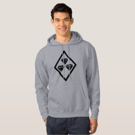Sudadera con capucha triple del diamante