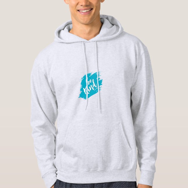 Sudadera con capucha turquesa para hombre - Sudade (Anverso)