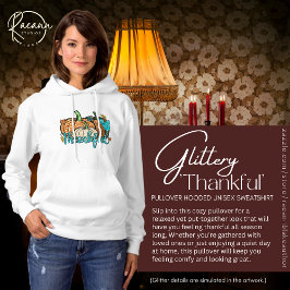 Sudadera con capucha unisex 'Agradecido'