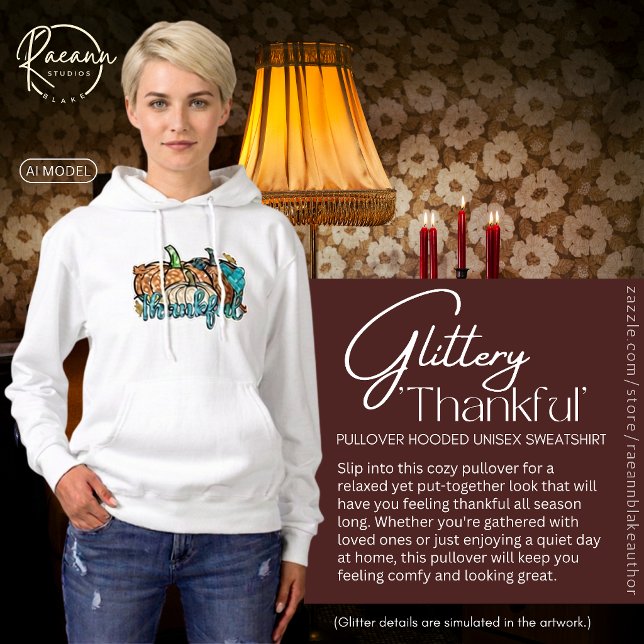 Sudadera con capucha unisex 'Agradecido' (Subido por el creador)