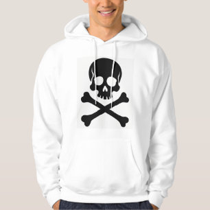 Sudadera con capucha unisex de calavera y huesos c