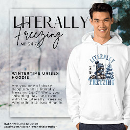 Sudadera con capucha unisex de invierno literalmen