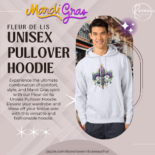 Sudadera con capucha unisex Fleur-de-lis