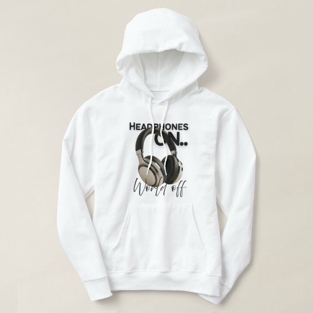 Sudadera con capucha unisex Gráfica mínima (Diseño del anverso)