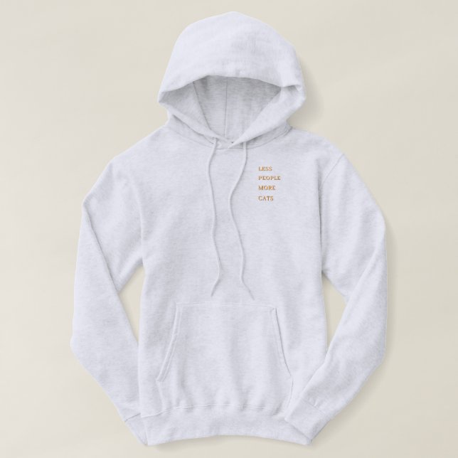 Sudadera con capucha unisex Ilustración de gatos l (Diseño del anverso)