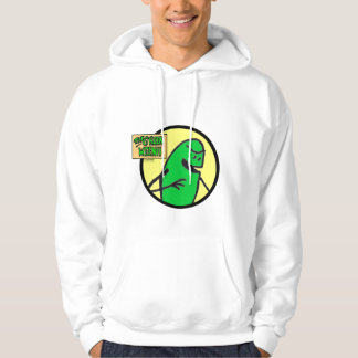 Sudadera con capucha verde del logotipo de Weenii