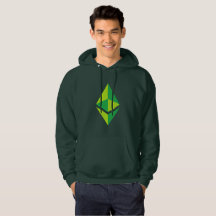 Sudadera con capucha verde del logotipo el | de