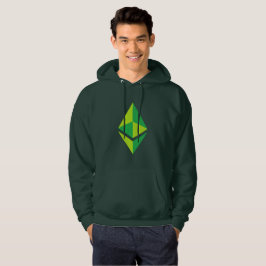 Sudadera con capucha verde del logotipo el | de